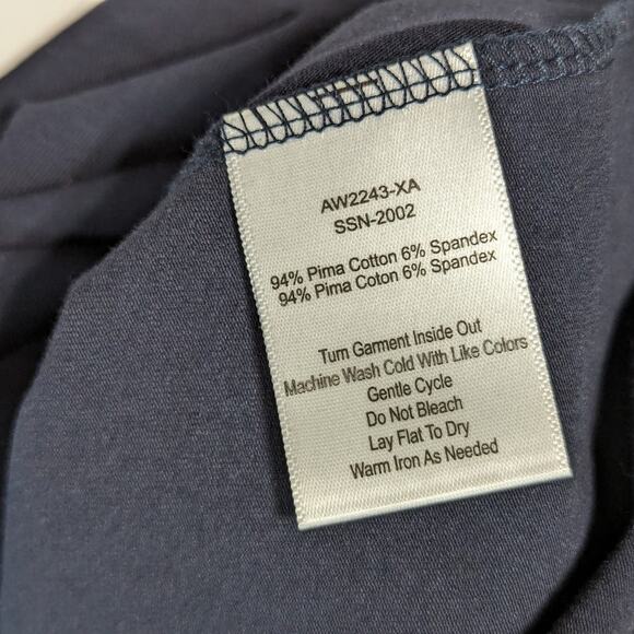 ATM Anthony Thomas Melillo Gathered Stretch Pima Cotton Jersey Mini Dress Blue - Picture 6 of 6